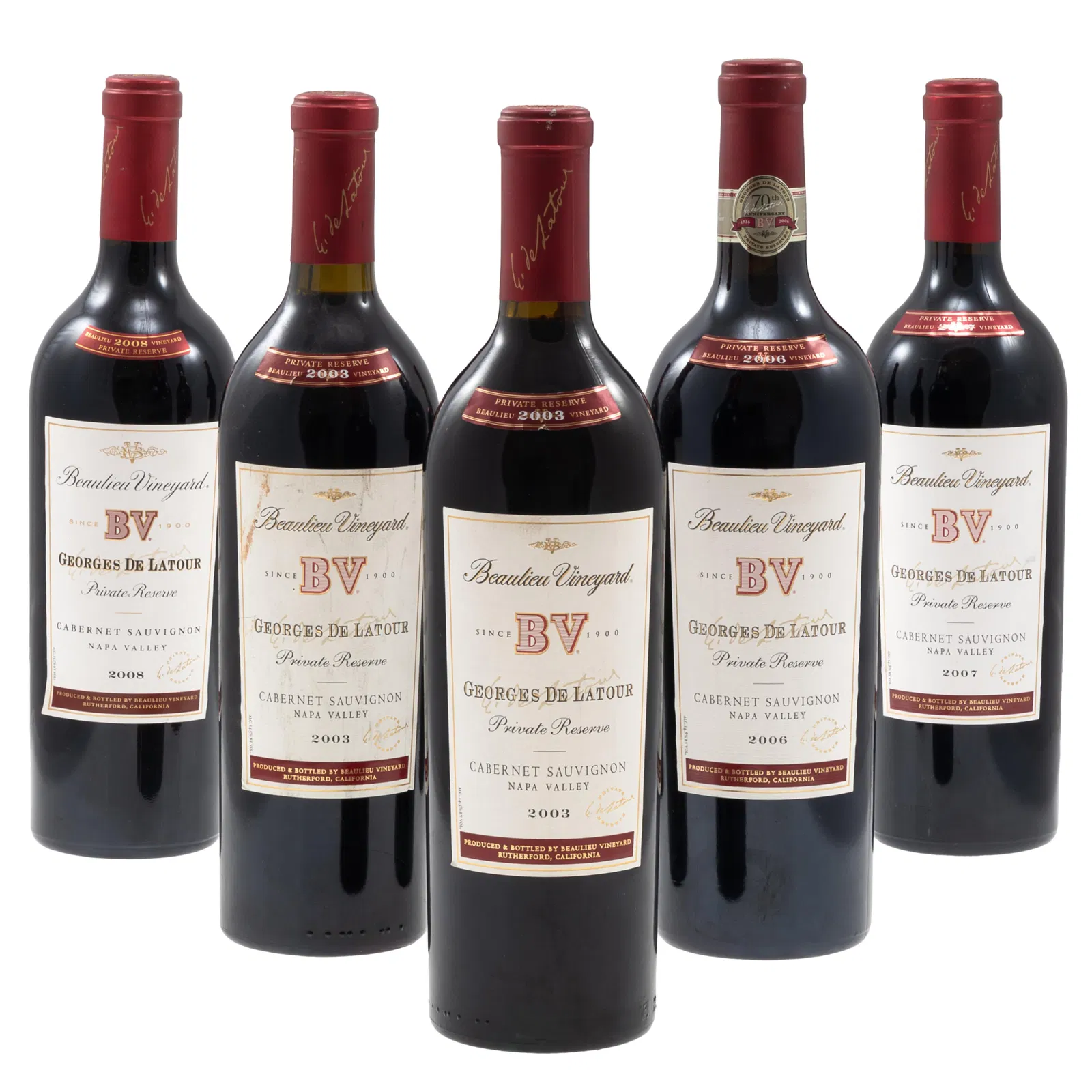 Collection of Beaulieu Vineyard BV Georges de Latour Private Reserve Cabernet Sauvignon