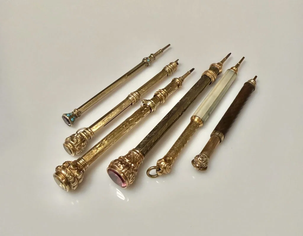 Collection Of Six Victorian Mechanical Pencils