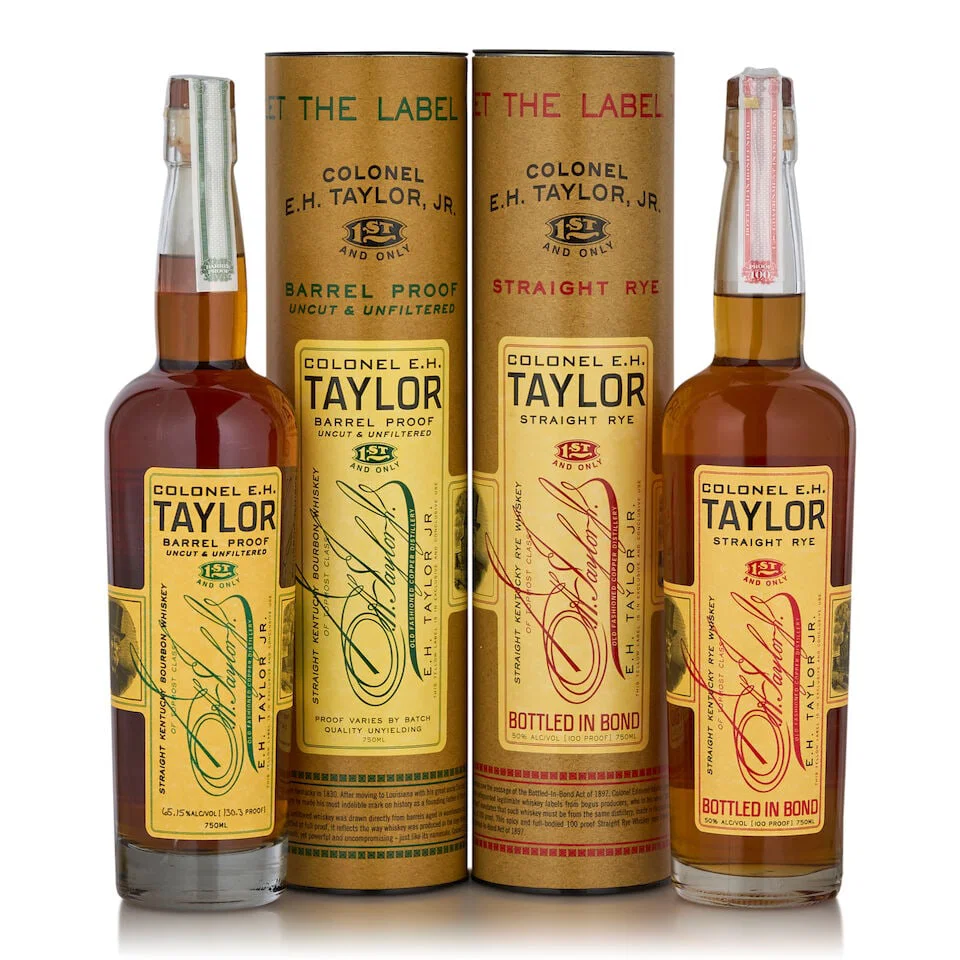 Colonel E. H. Taylor Straight Rye (1 bottle, 750ml) Colonel E. H. Taylor Barrel Proof (1 bottle...