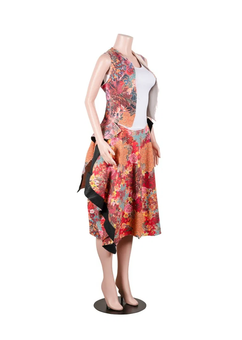 COMME DES GARCONS S/S 2004 COLORFUL TWO PIECE SET