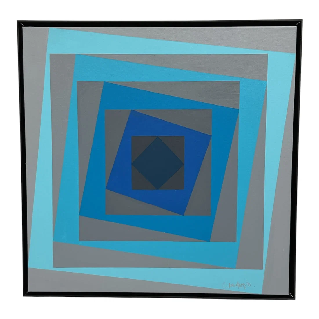 “Concentric Squares?? Camilo Requejo (Mexican/American, b.1976) Acrylic on Canvas