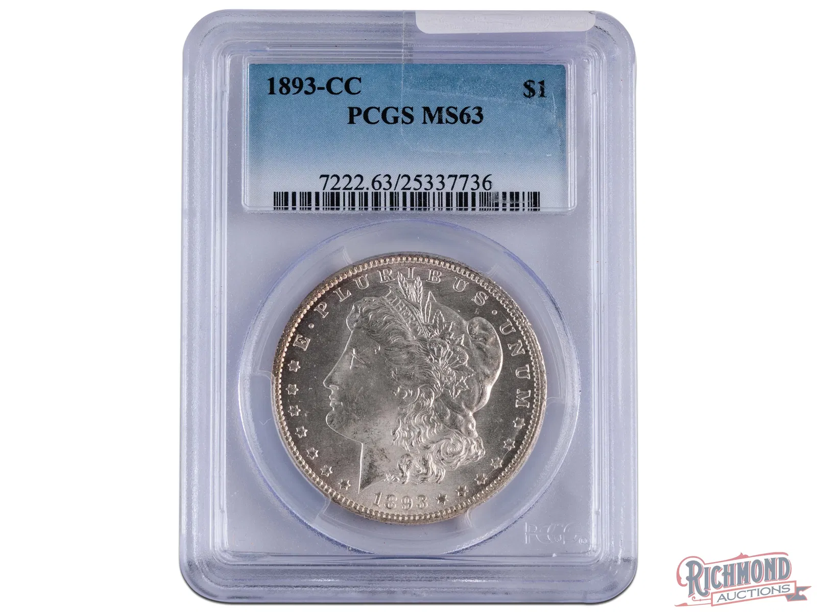 Conditional Rarity 1893-CC Morgan $1, PCGS MS-63