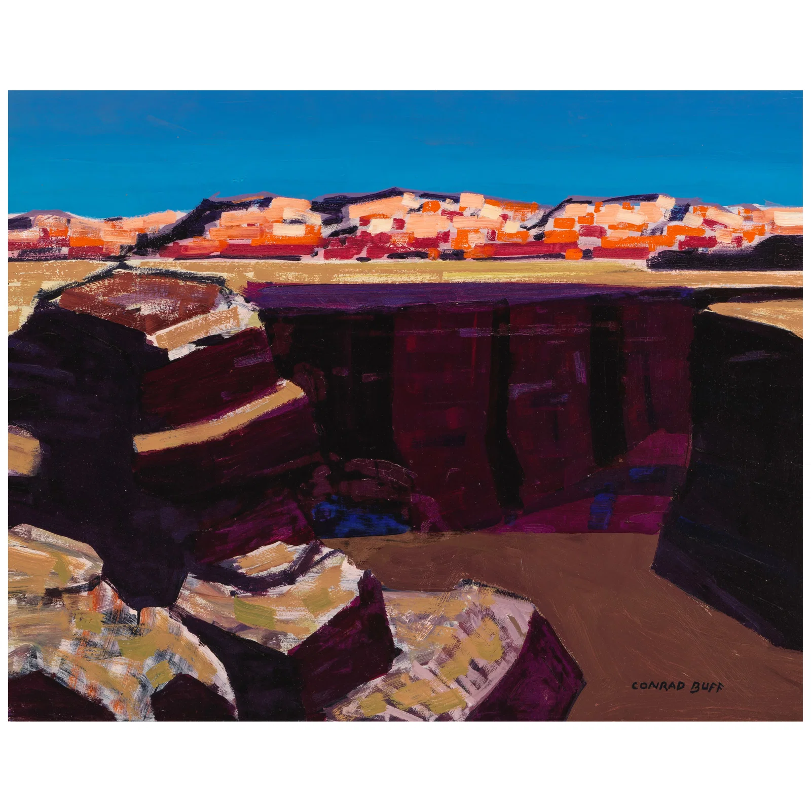 CONRAD BUFF (1886-1975) Grand Canyon 23 1/2 x 30 in.