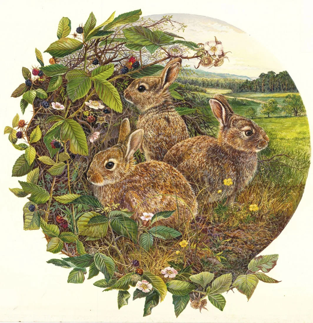 Conrad Franz (German,b 1950) gouache painting