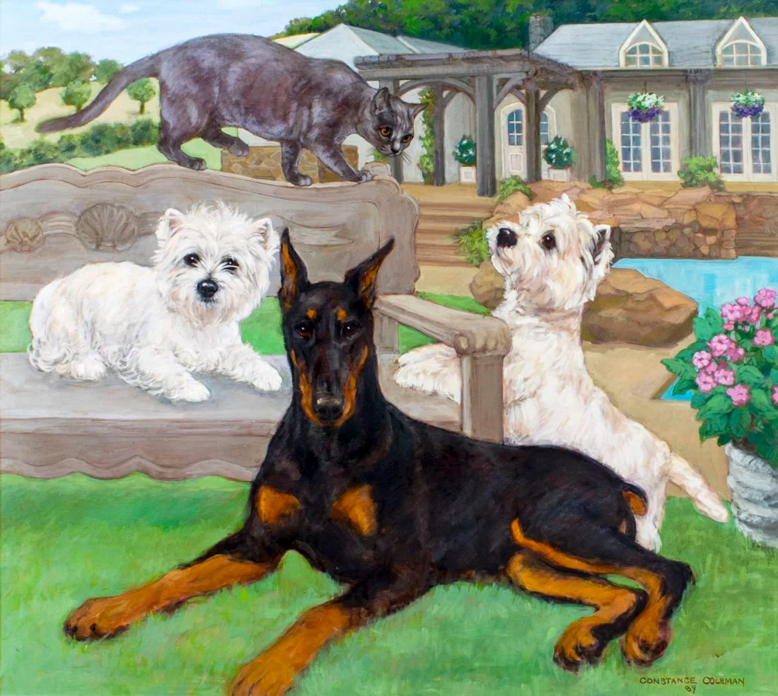 Constance Richardson (MI,IN,1905-2002) oil painting