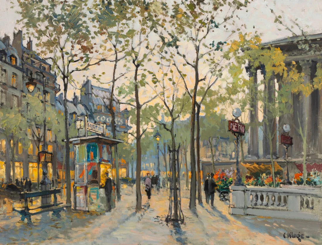 Constantin Kluge (French, 1912-2003) La Place de la Madeleine