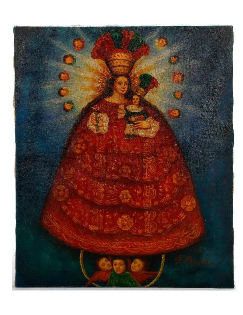 Contemporary Peruvian Painting, Virgin and Child