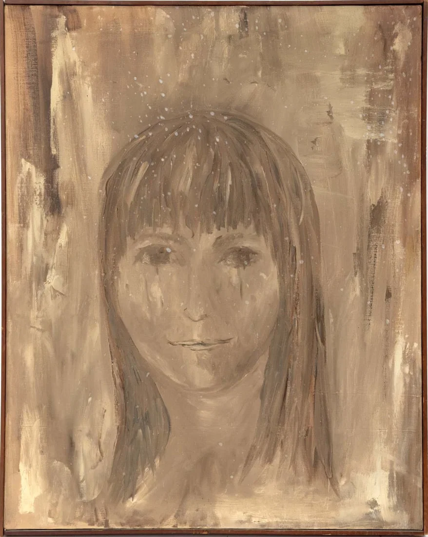 Contemporary Portrait of a Girl Oil on Canvas