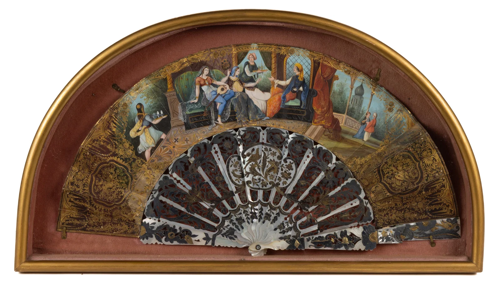 CONTINENTAL / CHINESE EXPORT LADY'S HAND FAN
