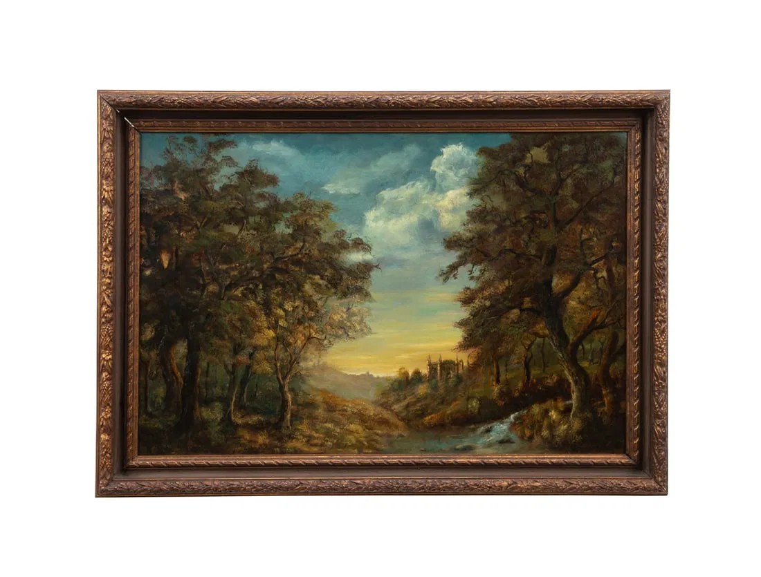 CONTINENTAL SCHOOL IDYLLIC LANDSCAPE, 19TH/20TH C.
