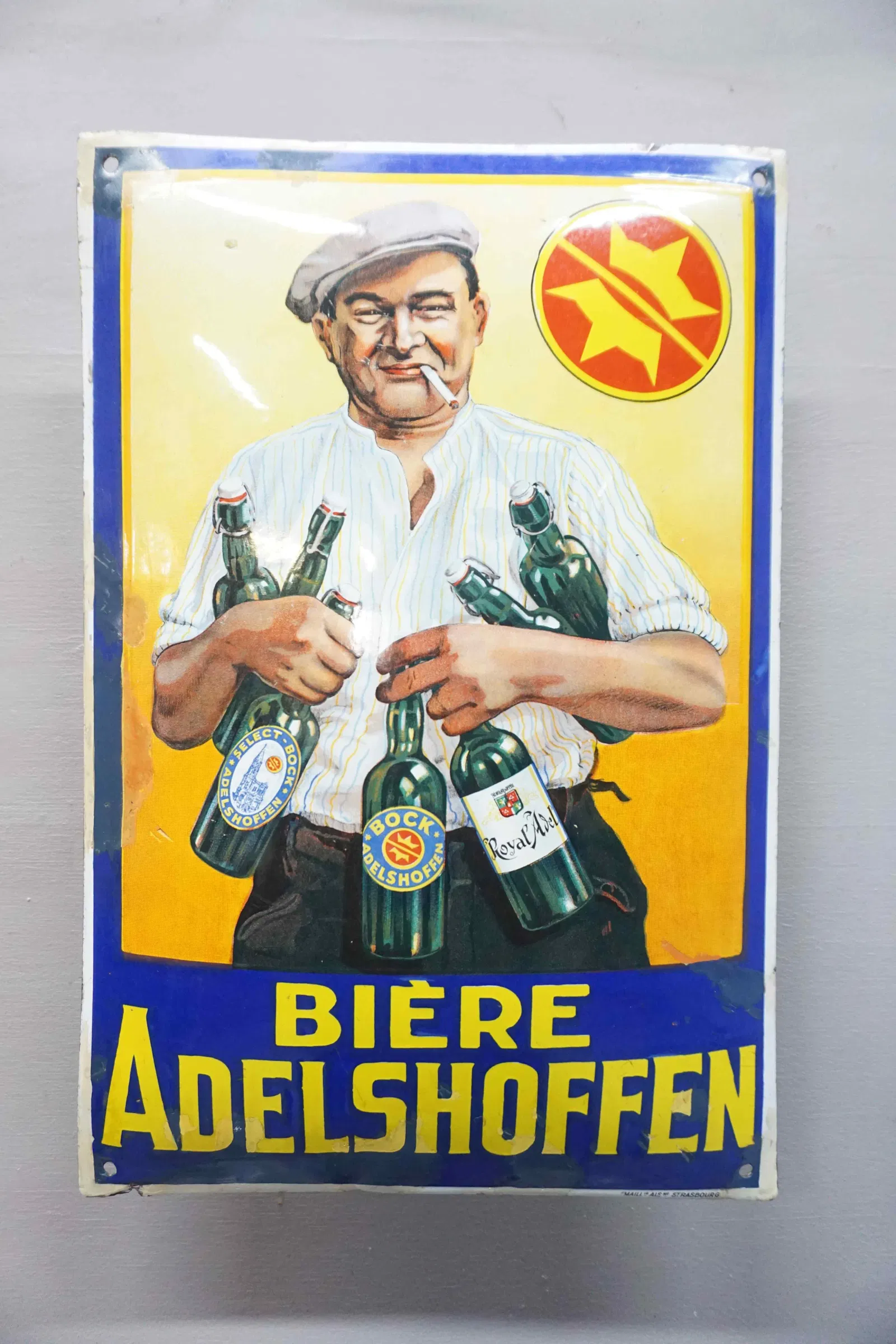 Convex Enamel Sign