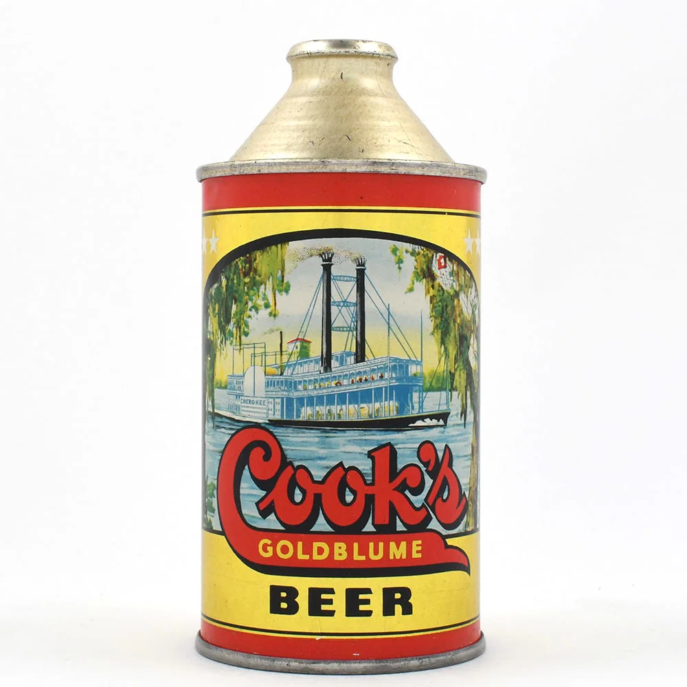 Cooks Goldblume Beer Cone Top CHEROKEE NON-IRTP NIEO 4 PERCENT 158-6 IMMACULATE