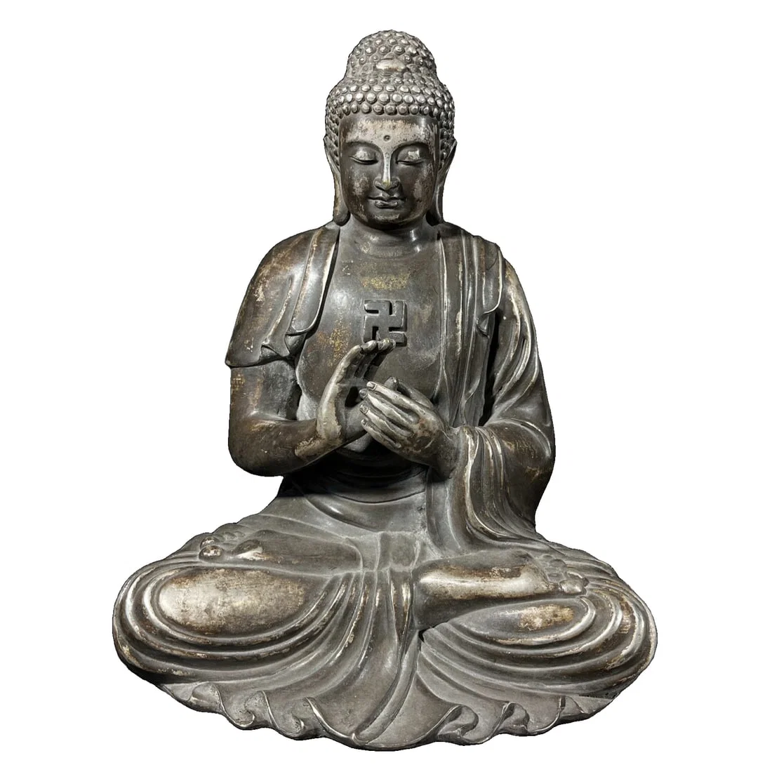 Copper Buddha statue
