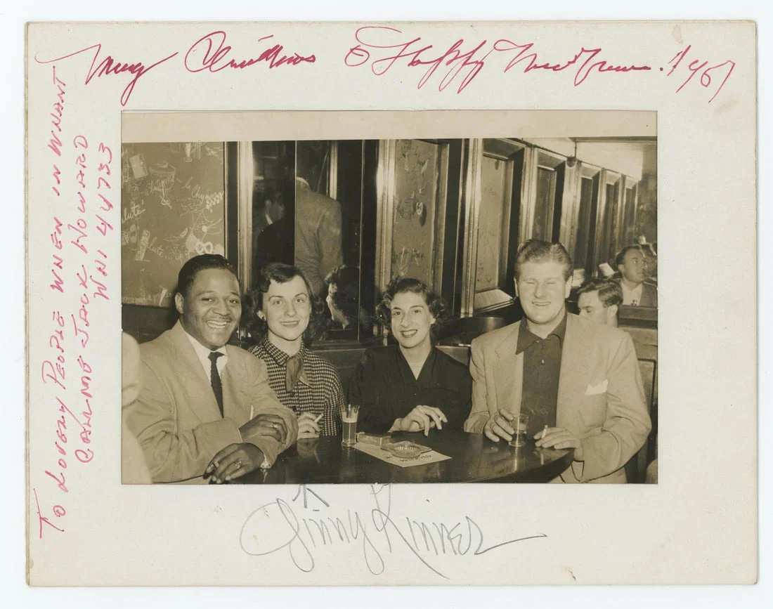 Count Basie Brass Rail Jazz Club Signed Photo