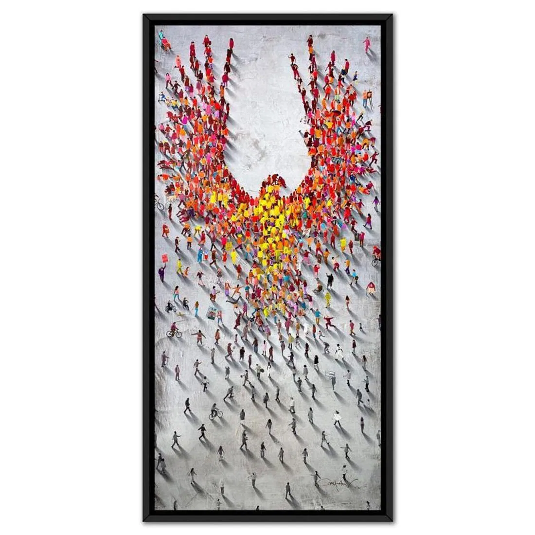 Craig Alan, "Populus: From The Ground Up" Framed, Hand Signed Limited Edition Canvas with Letter of