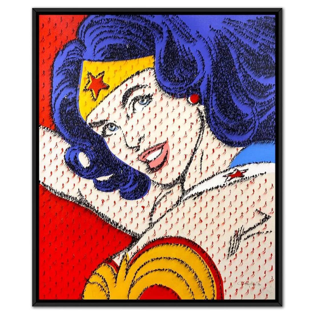 Craig Alan, "Populus: Heroes Among Us" Framed Limited Edition on Canvas, Numbered and Hand Signed