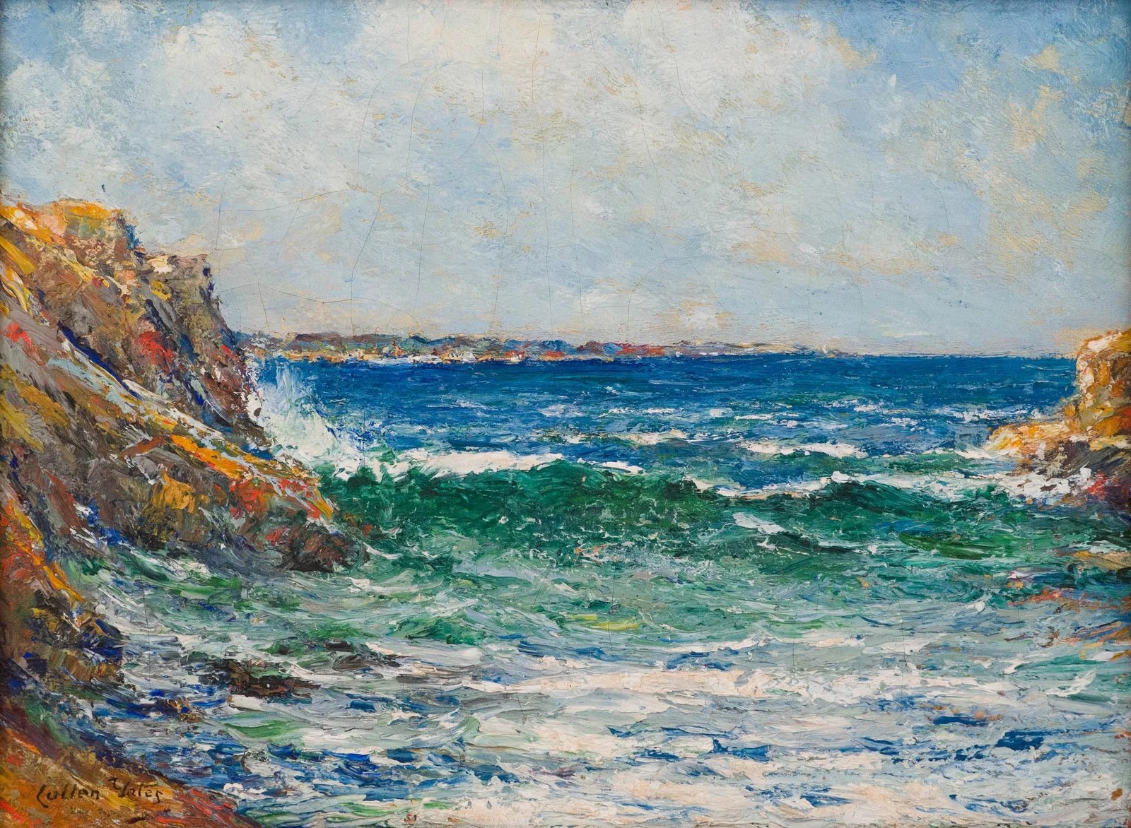 Cullen Yates, 1866-1945, Maine Coastline, Oil on Canvas
