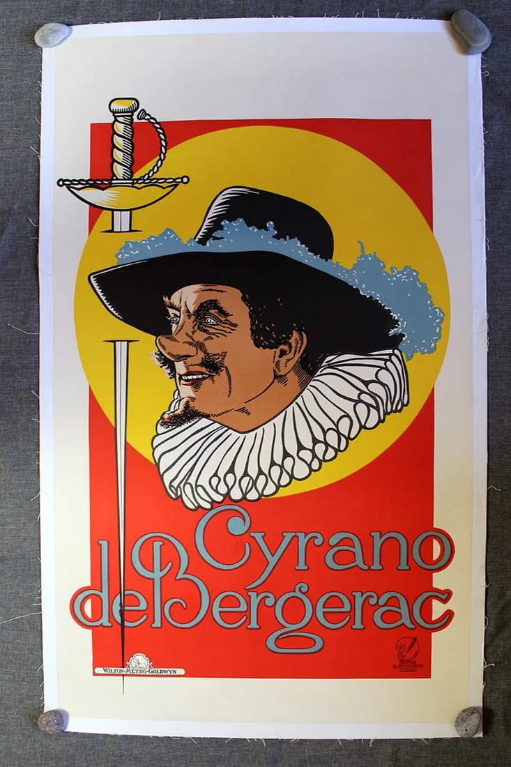 Cyrano De Bergerac - Art By Frans Bosen (1925) 25.6x42.5 Dutch Movie Poster LB