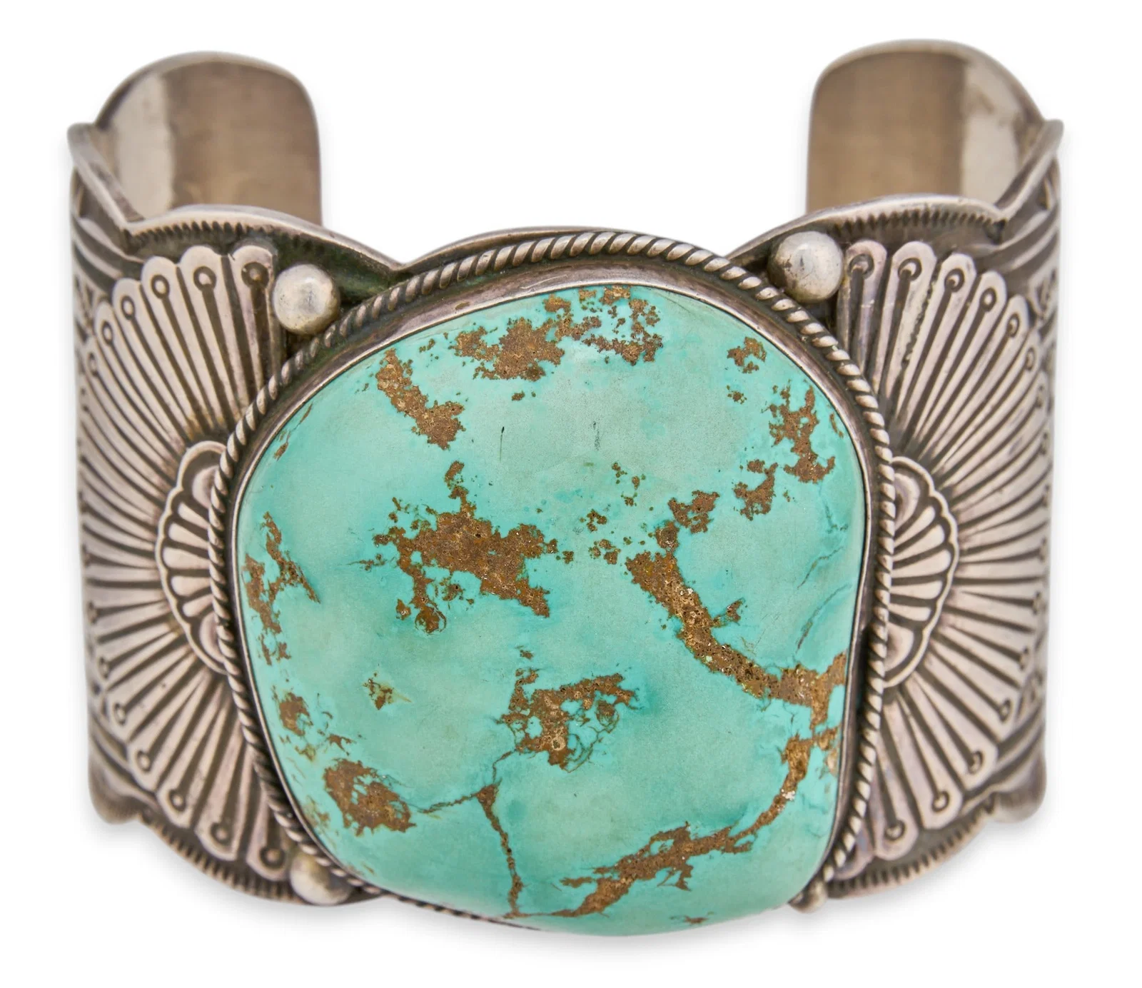 D. Cadman, Navajo Sterling & Turquoise Cuff