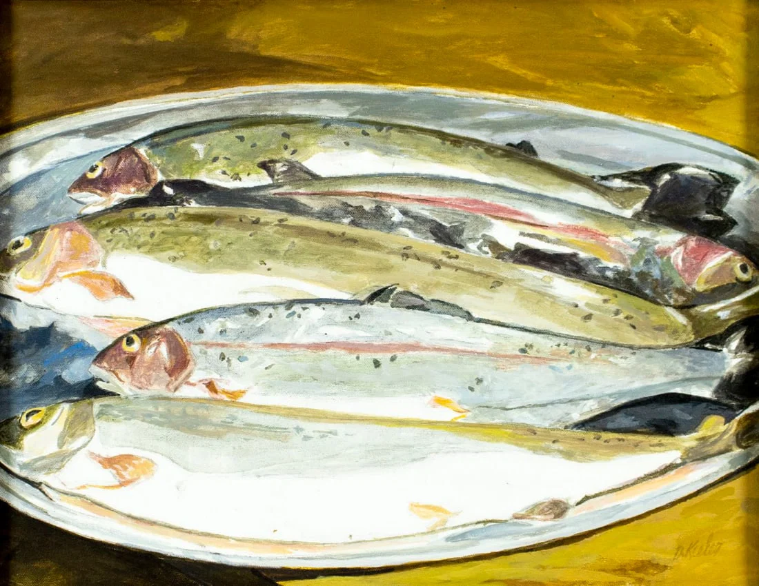 D Keeler (US,20C) oil painting