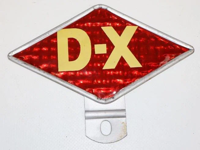 D-X NOS Advertising License Plate Topper