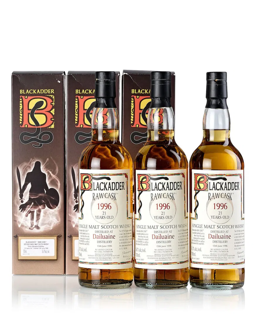 Dailuaine Blackadder Raw Cask 21 Year Old, 1996 (3x 700ml)