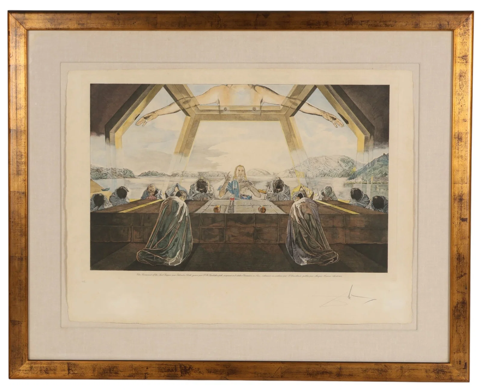Dali 1904-1989 Sacrament of Last Supper Engraving