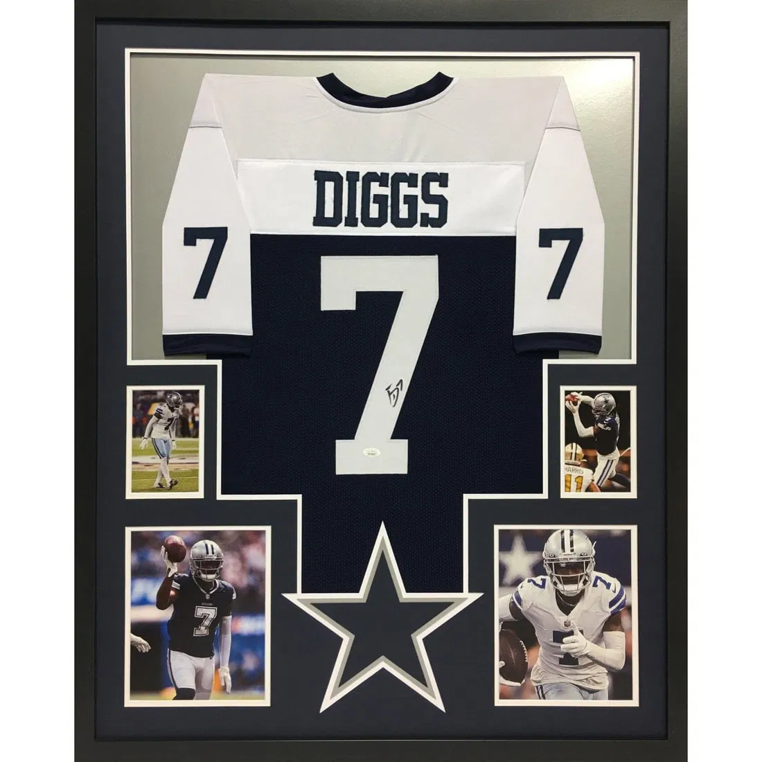 Dallas Cowboys Trevon Diggs JSA Authenticated Framed Autographed Jersey