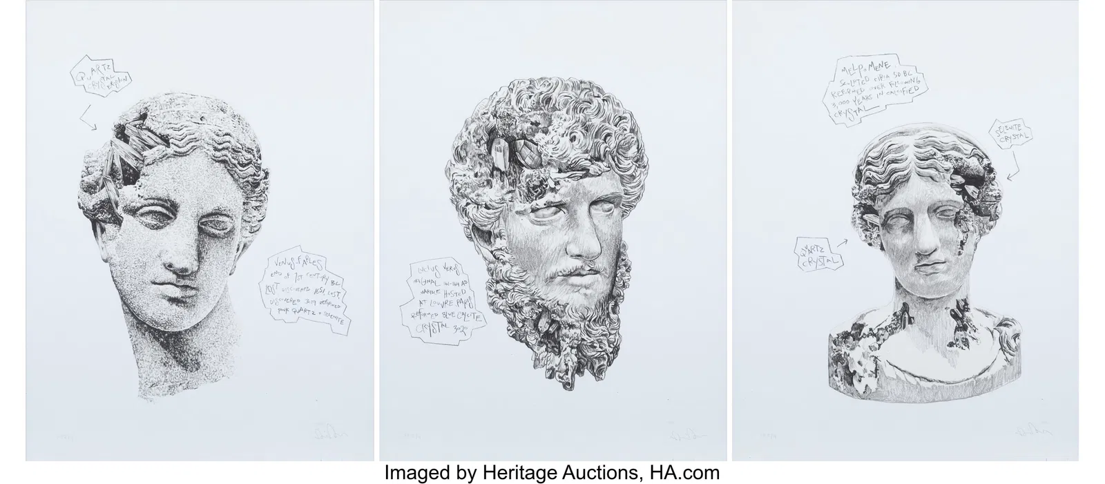 Daniel Arsham (b. 1980) Melpomene, Lucius Verus,