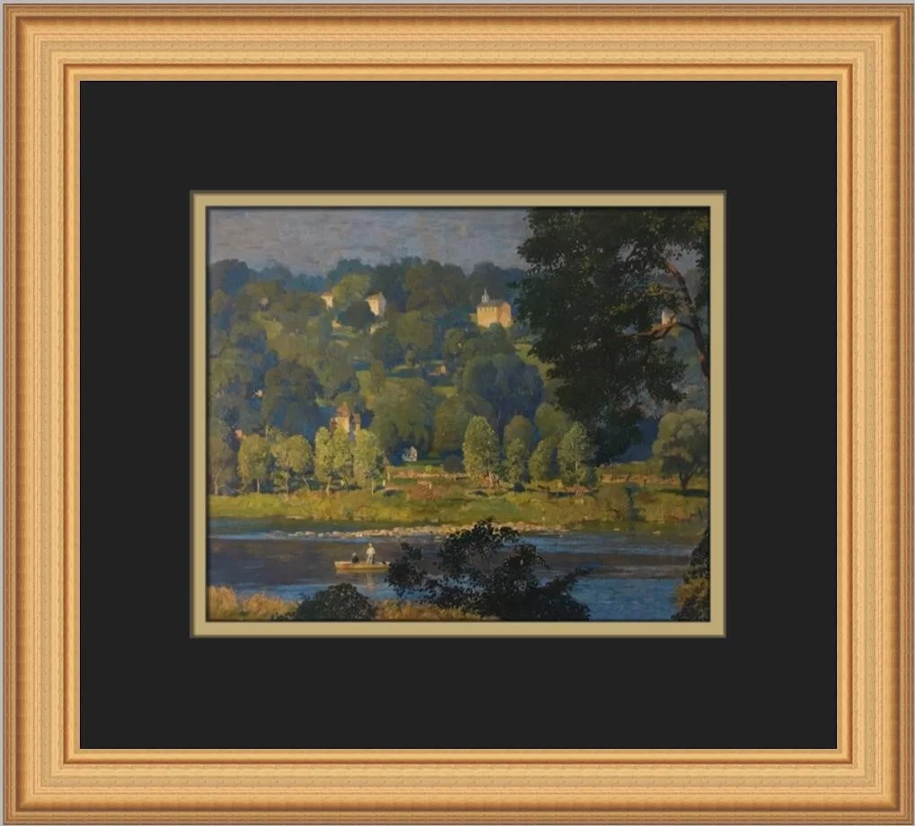 Daniel Garber Tinicum Hillside Custom Framed Art Print 15 x 17