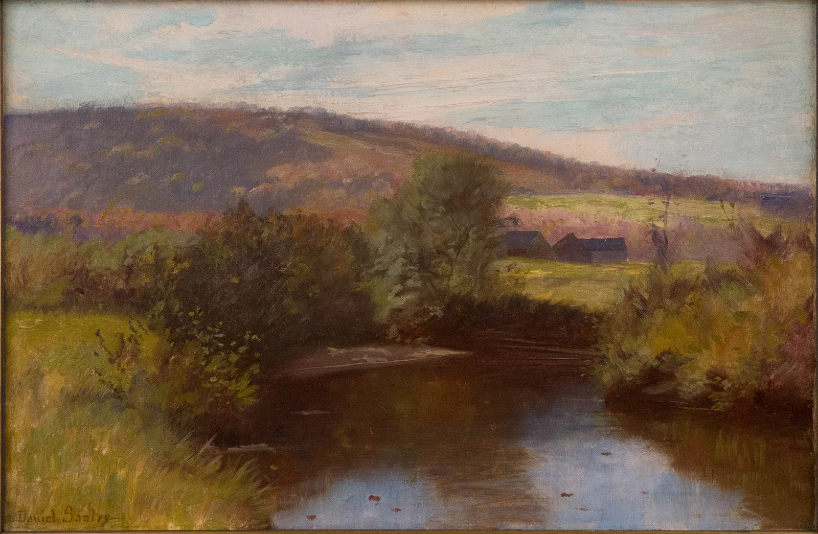 Daniel Santry, 1858-1915, Riverscape, Oil on Canvas
