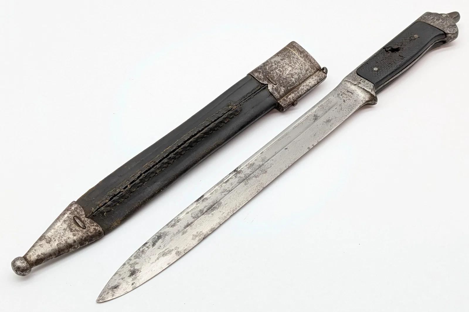 Danish Alexander Coppel M1889 Krag Bayonet w/ Scabbard & Hanger