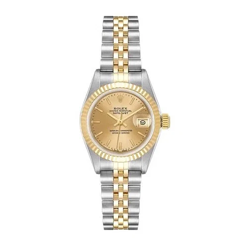 Datejust Lady Champagne Dial Jubilee Bracelet Ref 69173 with Papers 1985