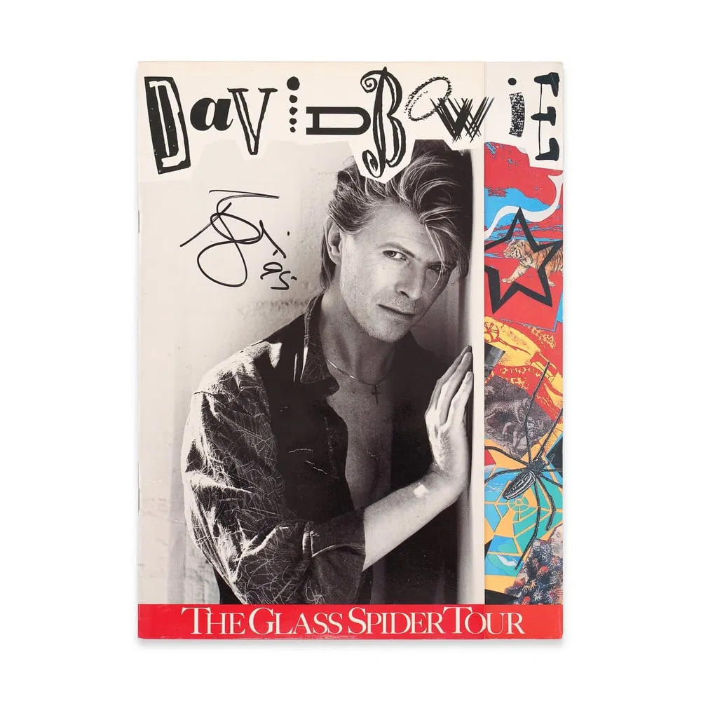 DAVID BOWIE SIGNED "THE GLASS SPIDER TOUR" CONCERT PROGRAM (1987)
