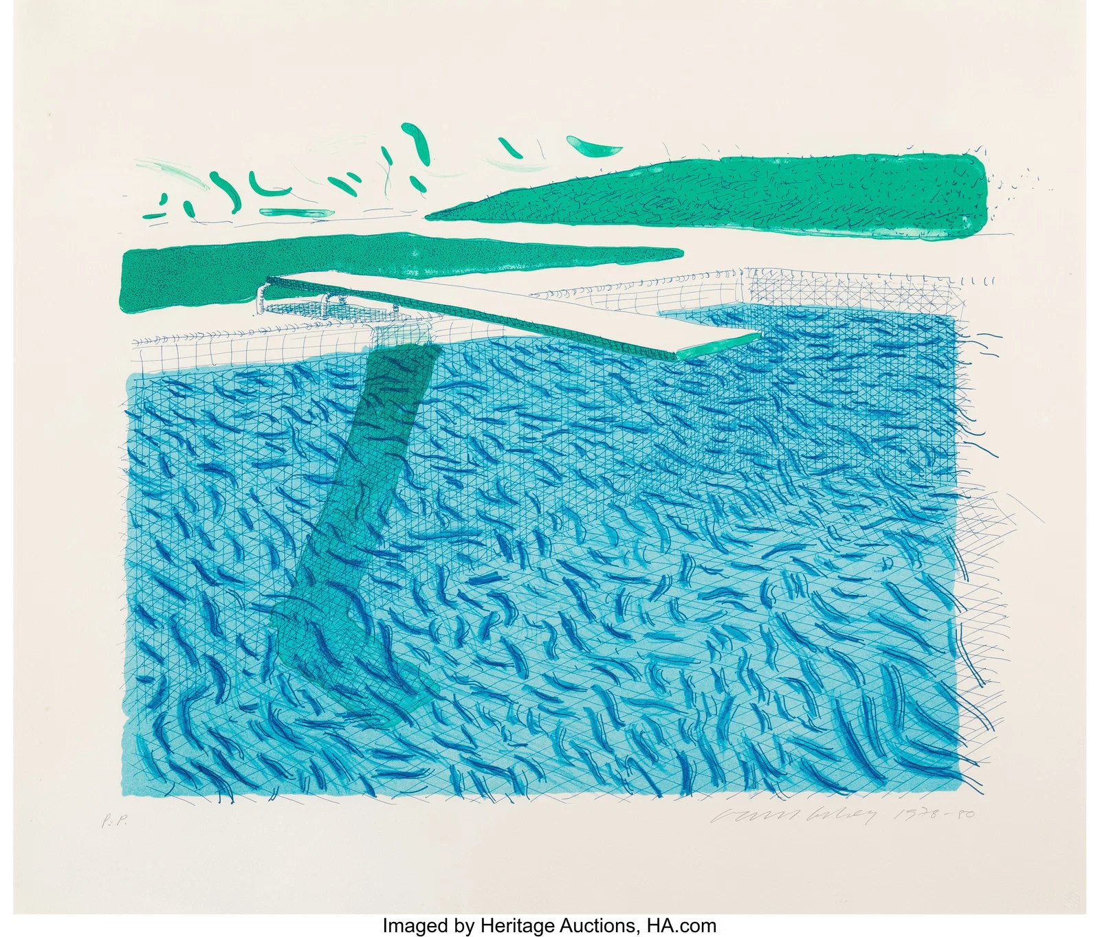 David Hockney (b. 1937) ?Lithographic Water Ma