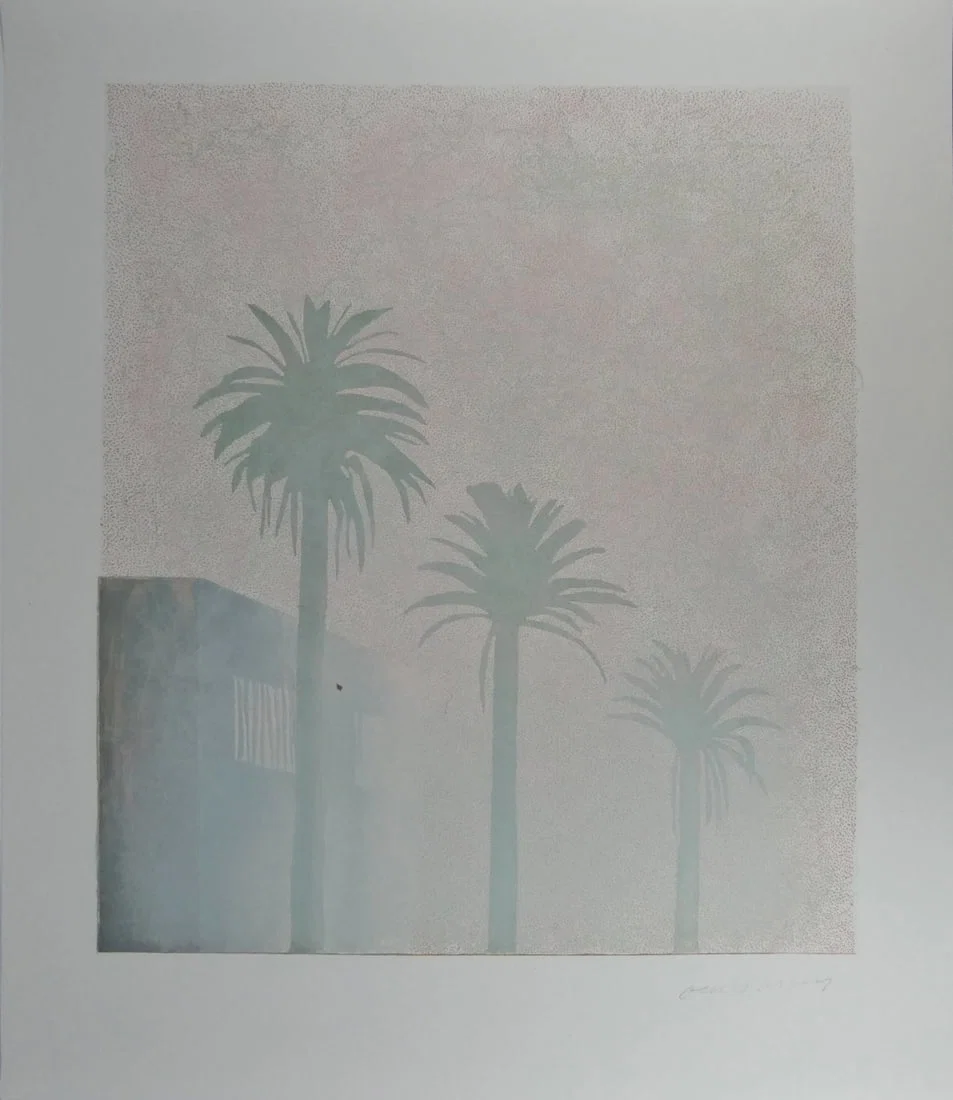 DAVID HOCKNEY 'MIST, FROM WEATHER SERIES' SIGNED