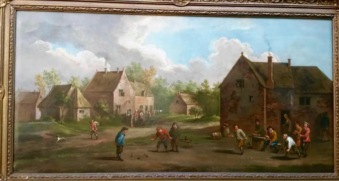 David Teniers II (1610-1690) Bowling game oil painting on canvas