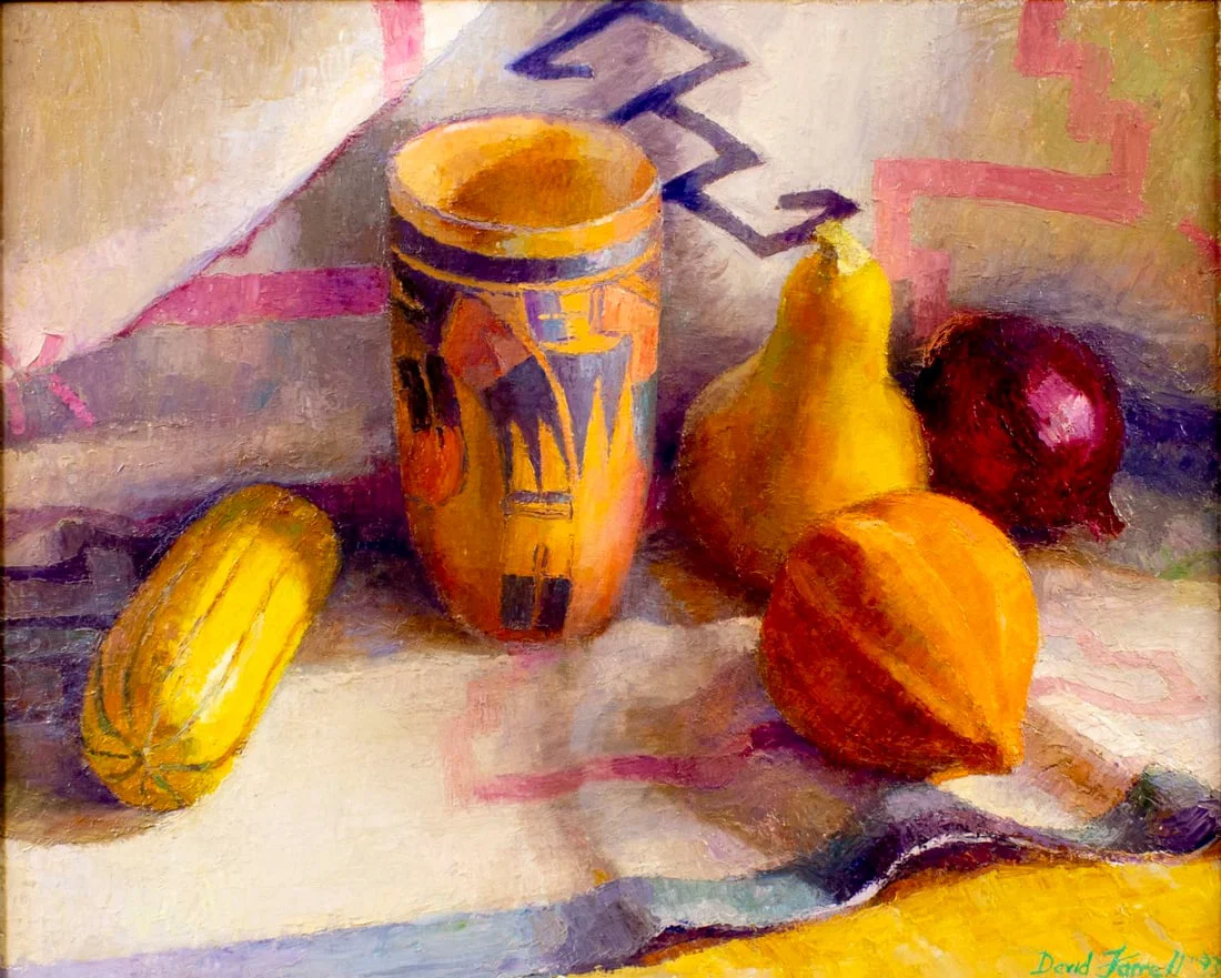 David W Farrell (FL,b 1950) oil painting