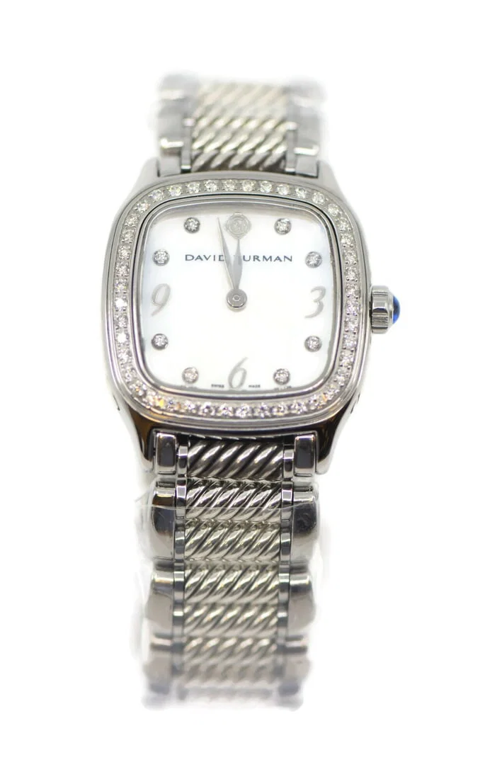 David Yurman Thoroughbred Diamond Watch Quartz Stainless Steel T304
