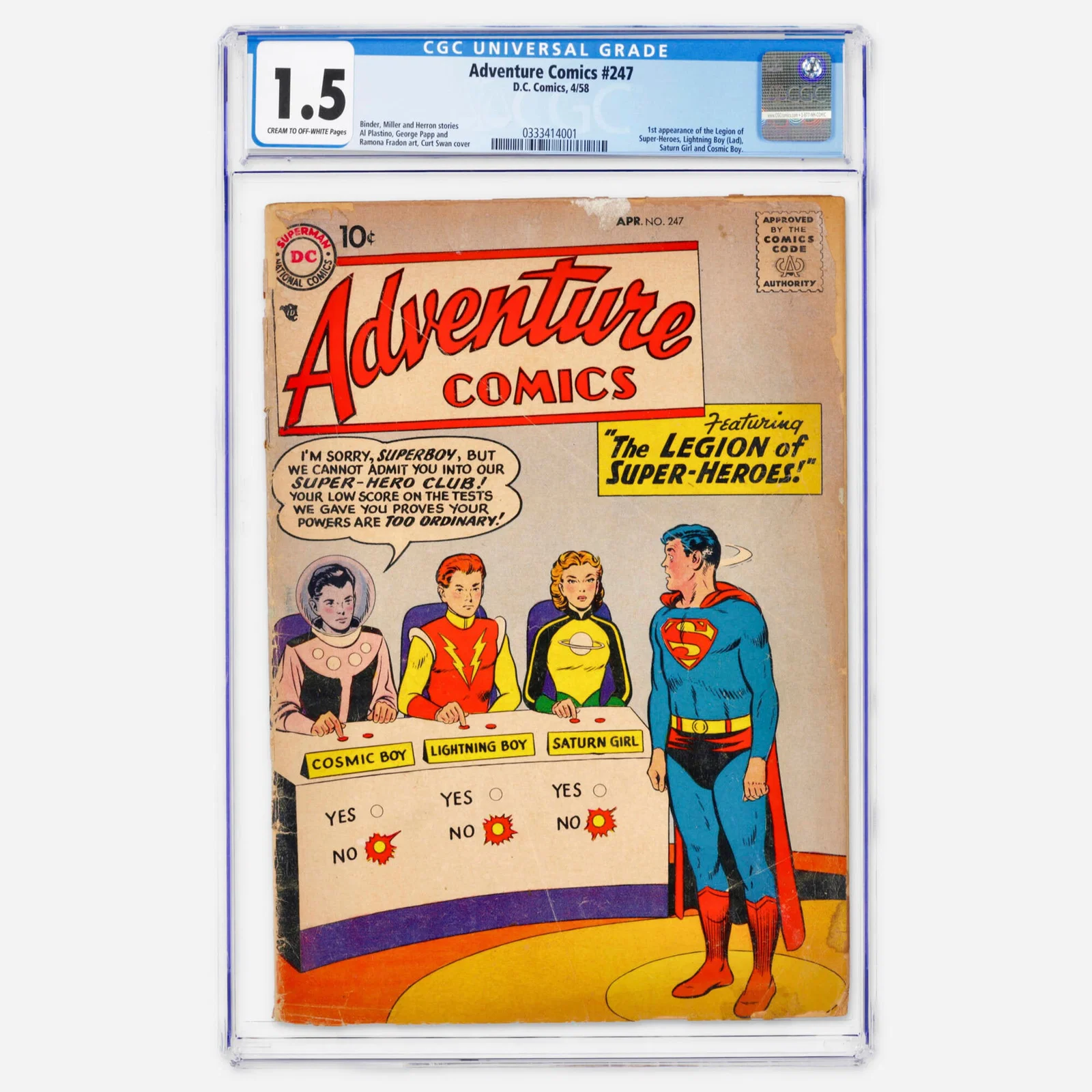 DC Comics Adventure Comics #247 CGC 1.5