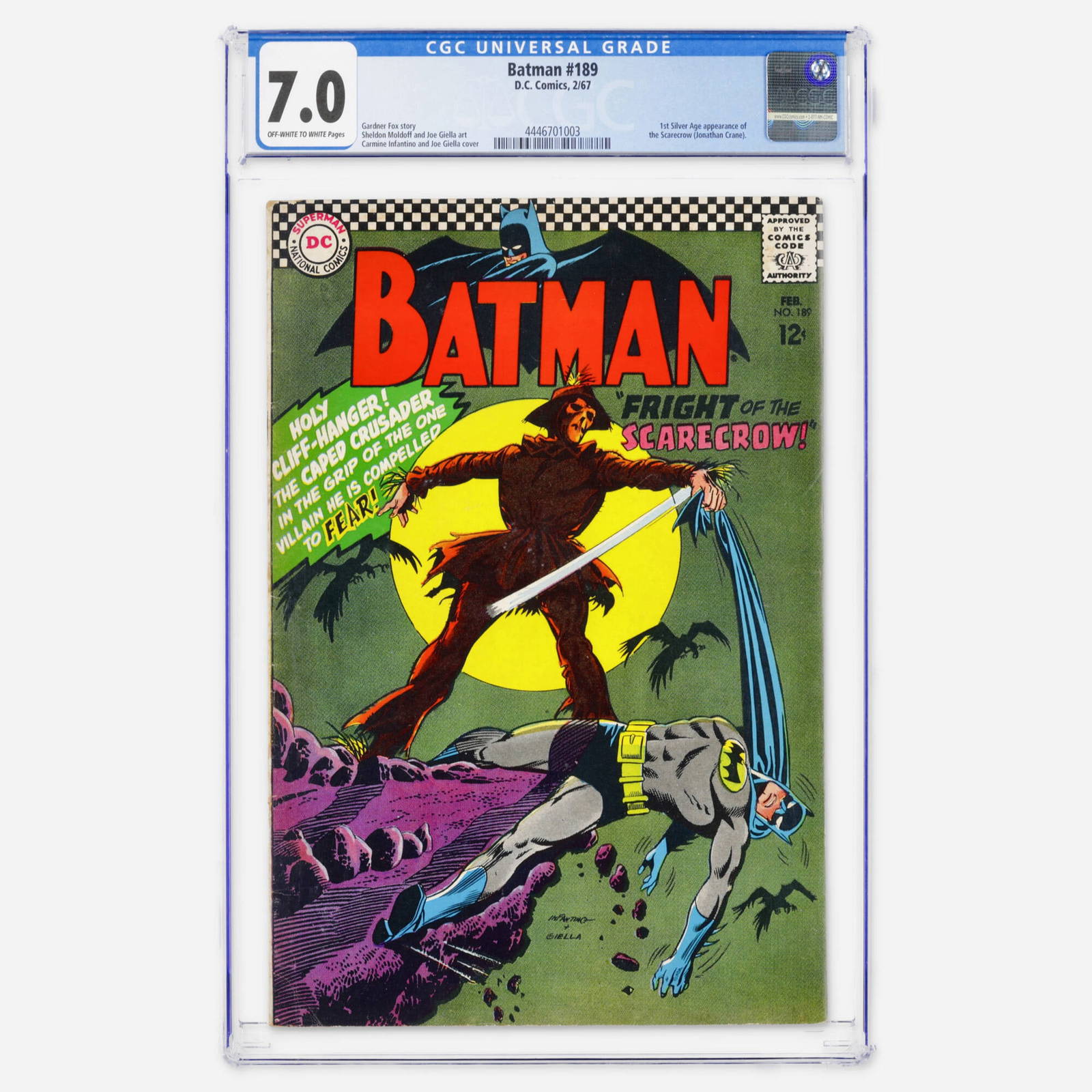 DC Comics Batman #189 CGC 7.0