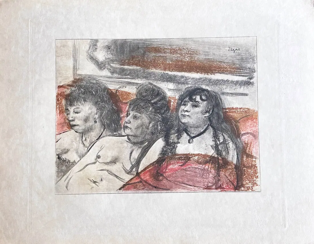 Degas. La Maison Tellier. 19 engravings, 1934, one of 325 copies