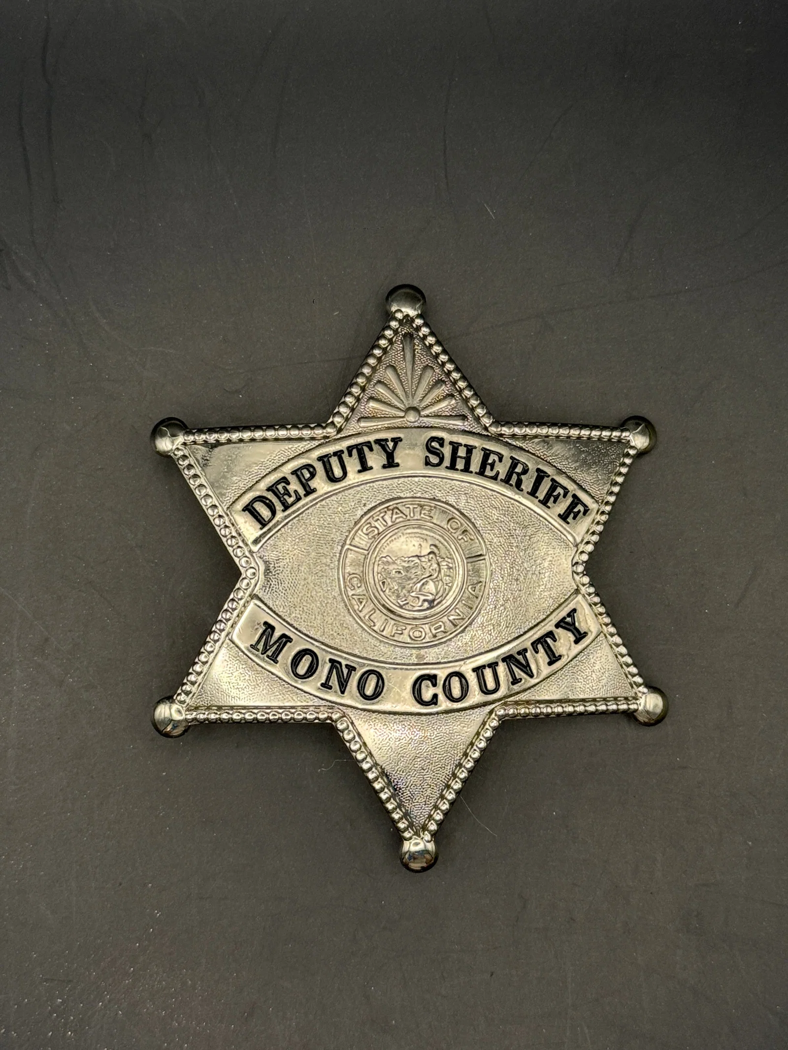 Deputy Sheriff Presentation Badge, Mono County, California, 20th century