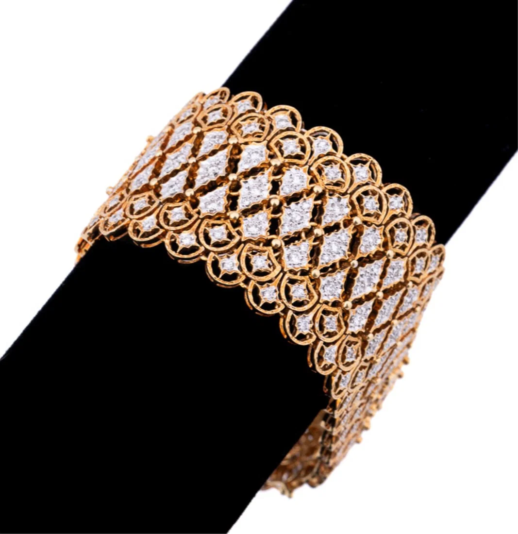 DIAMOND & 18K YELLOW GOLD BRACELET