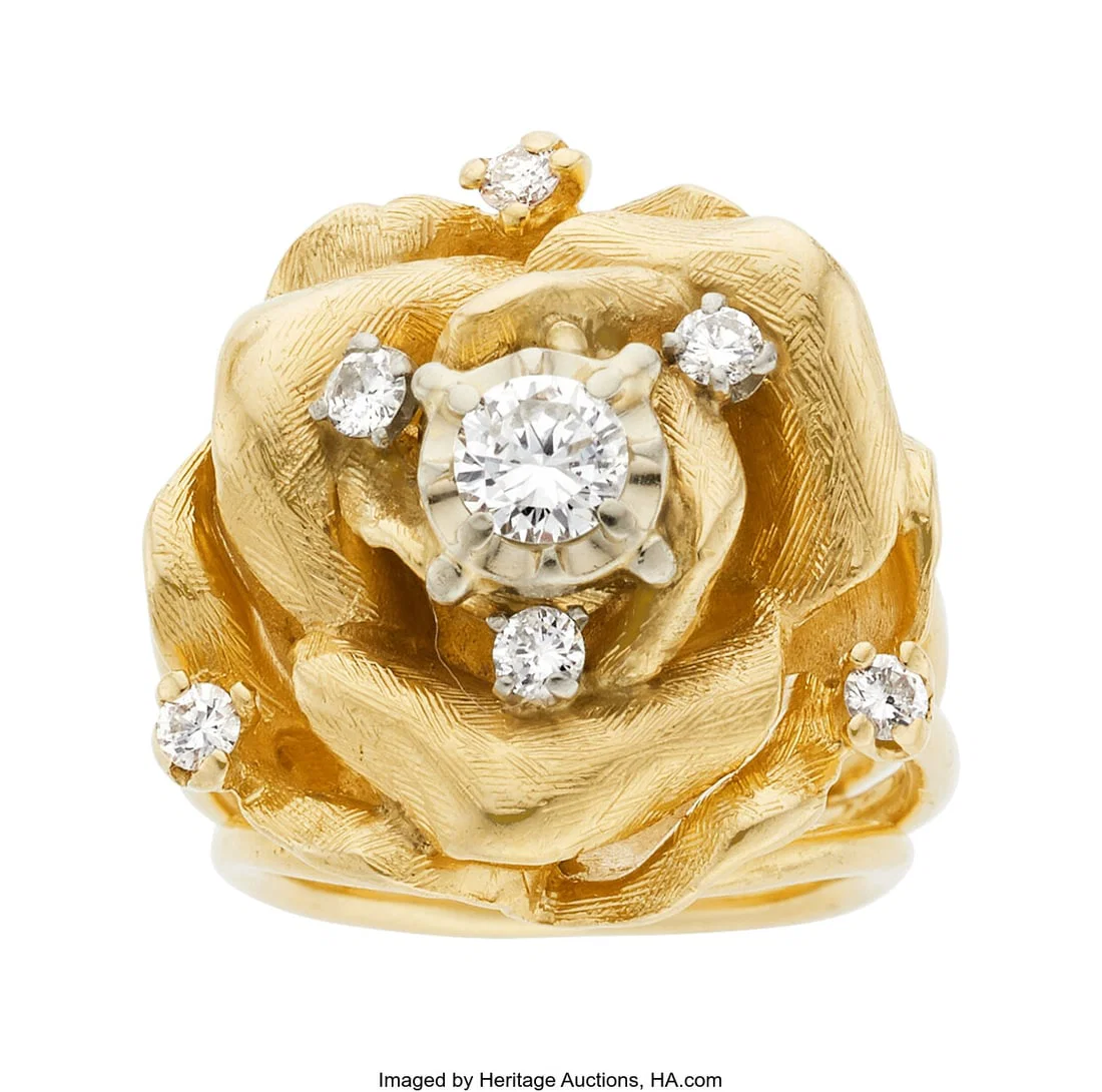 Diamond, Gold Ring Stones: Full-cut diamonds we