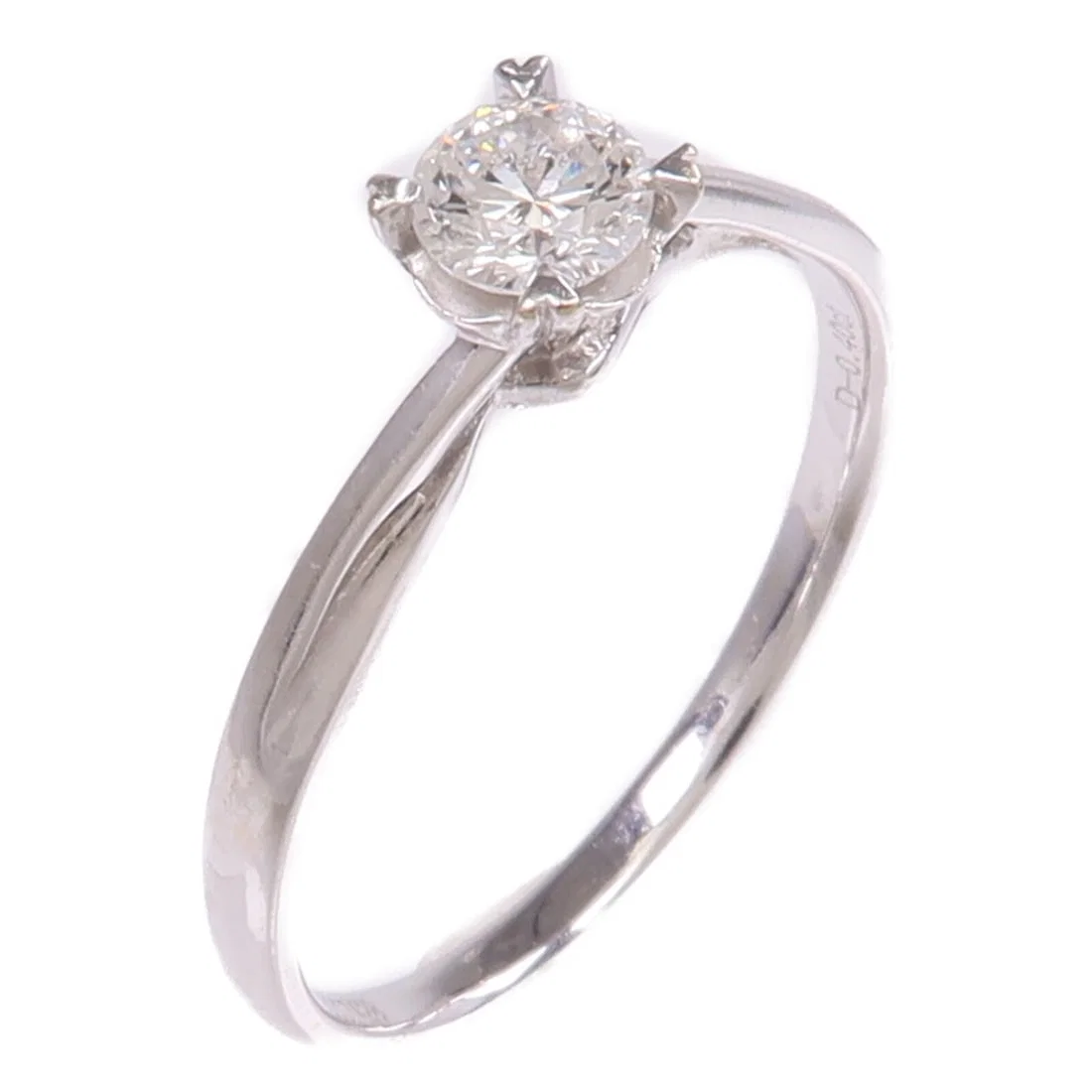 Diamond Ring in 18K White Gold Size 9.5 for Women