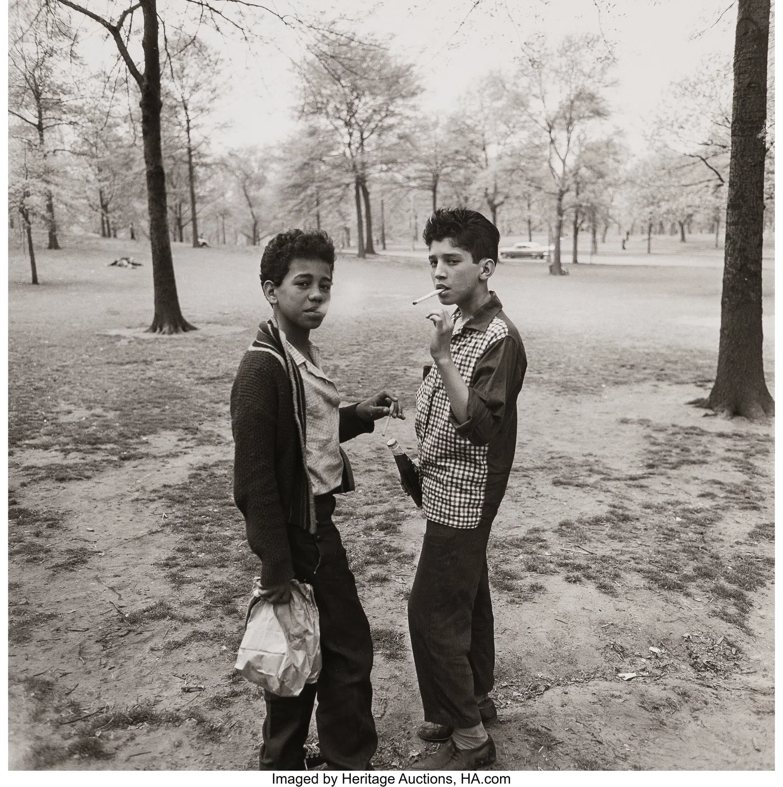 Diane Arbus (American, 1923-1971) Two Boys Smoki