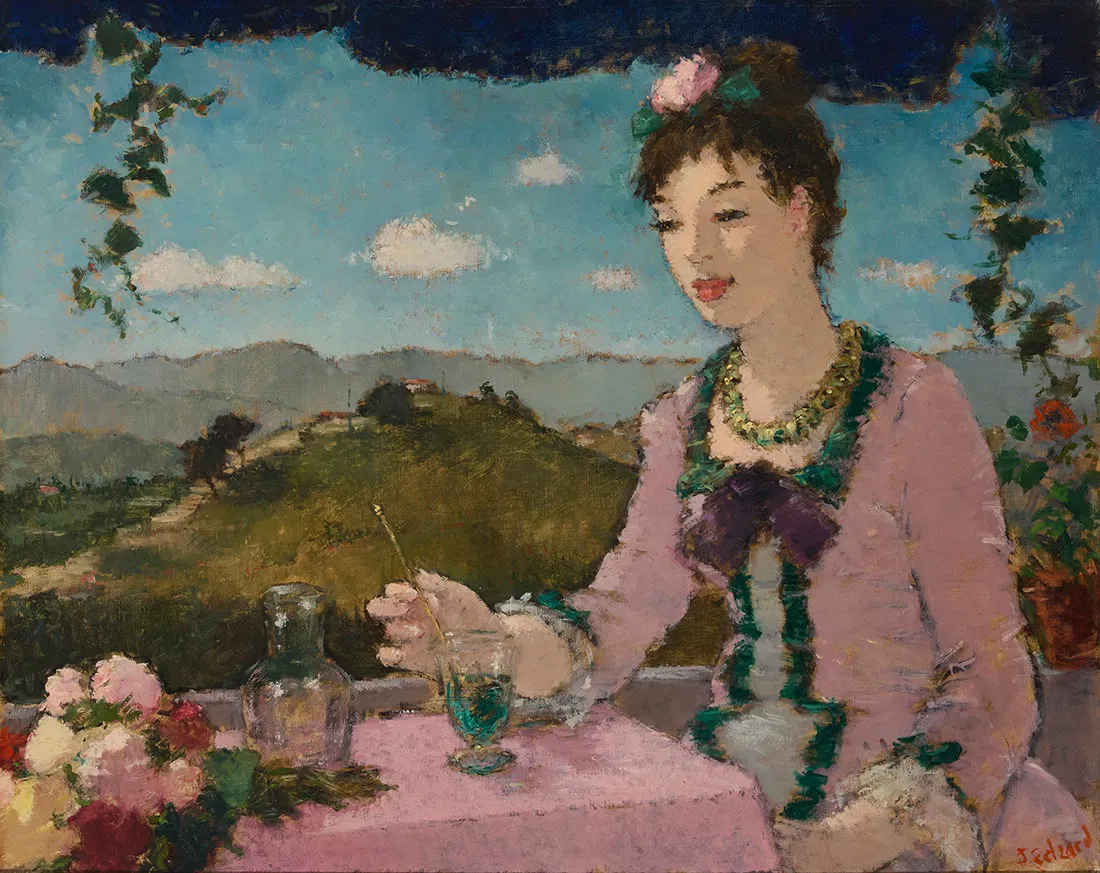Dietz Edzard (1893-1963), "Afternoon on the Veranda"
