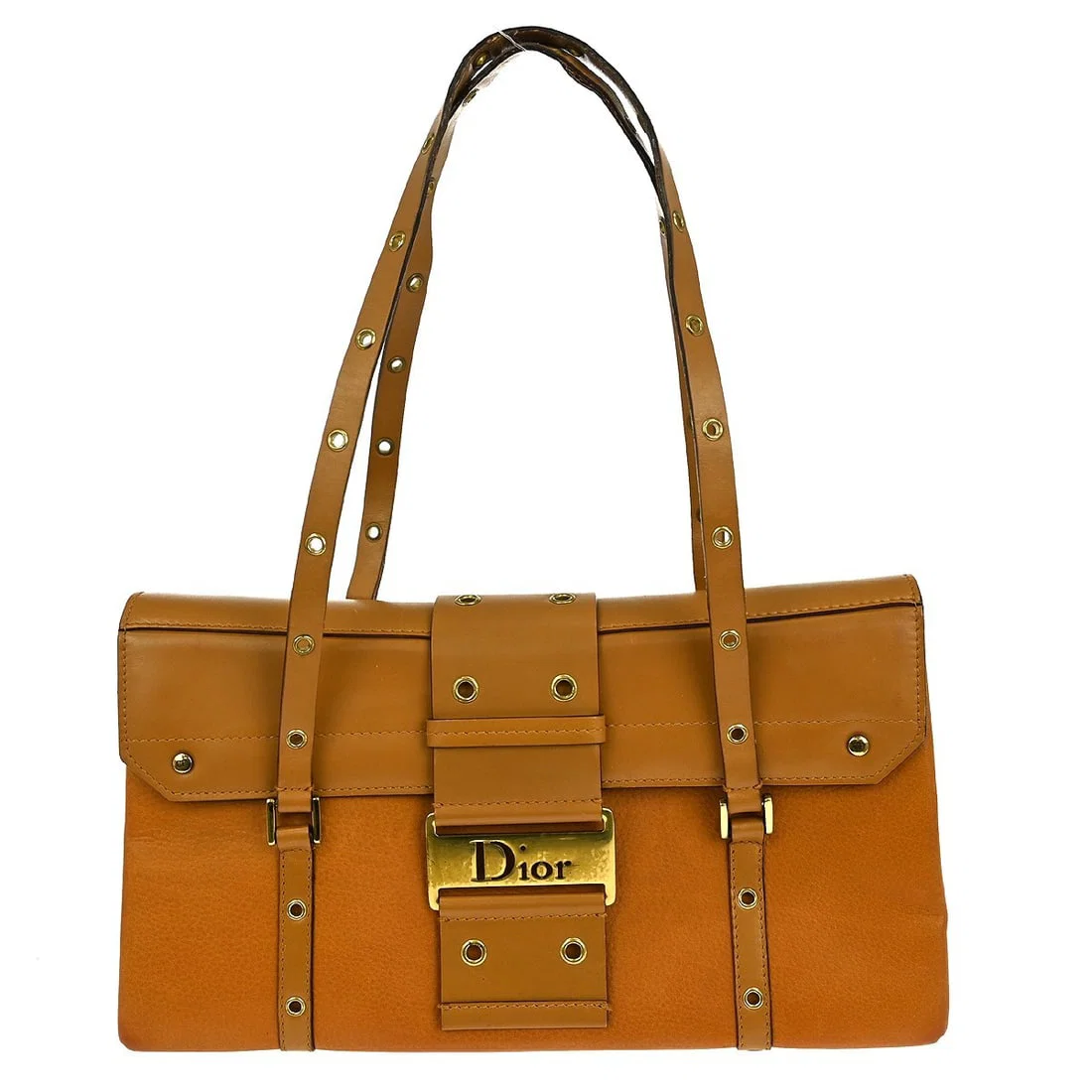 Dior Street Chic Brown Leather Tote Bag 03BM-0033 Medium