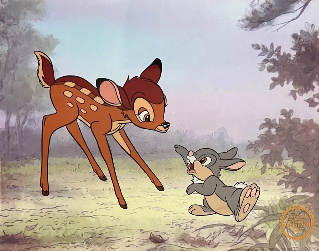 Disney, 'Bambi & Thumper', Limited Edition Animation Cel